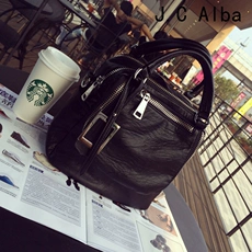 潮牌新款正品多口袋单肩包大拉链女式休闲手提包百搭三用斜挎包女