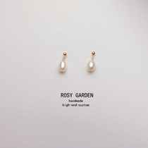 Ternatural Baroque Profiled Pearl Earnail 14K Gold Plated Color Without Ear Clip Woman No Pain Mosquito Coil Pan Ear Clip