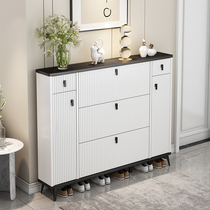 Italian tipping bucket shoe cabinet home door ultra-thin large capacity storage simple modern door outside Wall Locker shoe rack