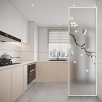 New Chinese tempered art glass screen partition living room entrance shielding porch wash table kitchen partition wall