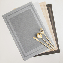 Ink-colored multi-piece Nordic Western placers home waterproof and oil-proof insulation mat table mat anti-hot dinner plate bowl mat coaster