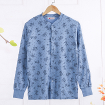 Middle Aged Lady Pyjamas Easy to wear to the cardiovershirt Pure cotton plus Mast Code Cotton Wool Autummy Pants Suit