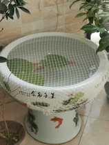 Round fish tank Net anti-jump cover fish tank anti-jump anti-cat catch net cover anti-fish jump cylinder net glass fish tank net cover net