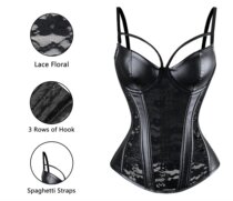 Sexy Lace Simulation Belt Cup One-piece Body Shaping Clothes for Women