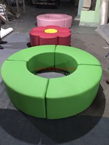 Round ring clothing store shoes shop shop shop childrens early education kindergarten package pillar exhibition hall sofa stool customization