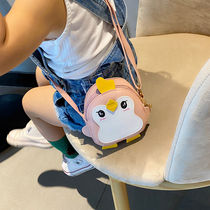 Satchel cute children inclined cross pack Fashion foreign air girl Single shoulder bag good-looking minimalist casual ocean personality wave