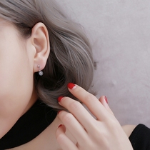 S925 Pure Silver Devils Eyes Bean Ears Pendant Womens Retro Refined Turkey Individuality 100 Hitch-inlaid Ear Nails Gift