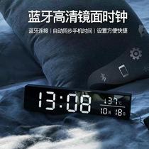 Hongchuang electronic alarm clock Students use mute intelligent bedside luminous small alarm clock Multi-functional creative lazy electronic clock