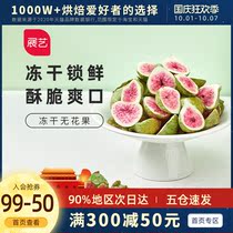 Exhibition art freeze-dried fig 100g snowflake crisp nougat snacks strawberry fruit crisp dry grain special raw material