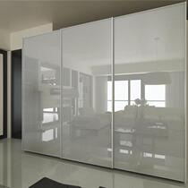 Tempered glass sliding sliding door push-pull wardrobe Simple bedroom large wardrobe Light luxury Nordic overall can be customized