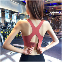 X Incognito beauty back sports underwear womens anti-sagging yoga suit High strength shockproof gathered bra fitness top summer