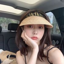 SNICYKER grass empty top hat female net red ins with the same shade straw hat beach sunscreen no top duck tongue sun hat