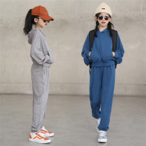 Girls clothing suit foreign air CUHK Tong Autumn clothes 2022 new students to install Korean version of childrens sports Two sets