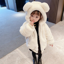Korean girls winter New thickened sweater foreign-style female baby lamb hair cute fashionable coat tide