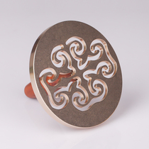 Xiangzhuan model pure copper plus number four-in-one Ruyi pattern Xiangtuo Xiangtuo incense impression Incense Road equipment hit Tuo Fu Shou Xi Buddha word