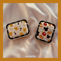 Apple airpods pro border Vinnie Bear Mickey Wireless Bluetooth Protective Case airPods1 2 Generation Little Red Book with Creative ipad Korean Style Summer Simple iphon