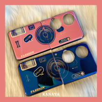 ins wind network red retro camera suitable for Huawei p50pocket folding phone shell P50 Pocket new personality wave card p50 lovers Japan-ROK Huawei creativity