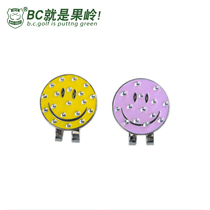 B C GOLF golf mark mark fan supplies Smiley face modeling hat clip cute section