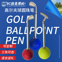 BCGOLF Golf Pen Ball Seat Gift Desktop Ornaments Golf Pen Golf Red Pusher Pen