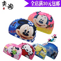 Childrens swimming cap cartoon swimming cap baby boy girls big elasticity and comfortable increase cloth cap swimming pool customized