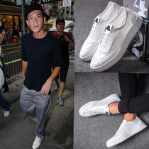 Hong Kong fashion brand Supreme mens shoes Korean summer breathable mesh white shoes Sports and leisure board shoes