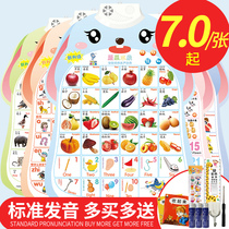 Sound early education wall chart baby literacy Enlightenment pinyin Learning artifact alphabet wall stickers kindergarten childrens toys