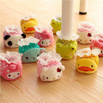 Cute cartoon fabric thick wear-resistant table foot cover foot pad stool chair foot cover table leg protective cover