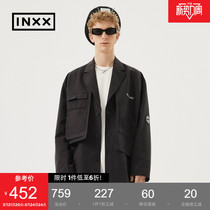 (INXX) STAND BY fashion brand black casual suit spring new trend loose short coat men and women