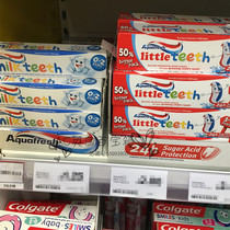 British Aquafresh milk teeth 0-2 years old 3-5 years old 6-8 years old can eat toothpaste