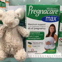 National current UK Pregnacare Max pregnant women multivitamin folic acid DHA fish oil balanced nutrition