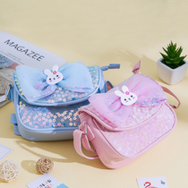 Children's Messenger Bag Korean Cute Little Girl Coin Wallet Bow Accessories Bag Sequin Western Style Baby Shoulder Bag