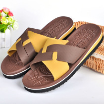 Crystal An Summer cool slippers Home mens thick bottom anti-slip foam bottom sandals mens outside wearing beach slippers light