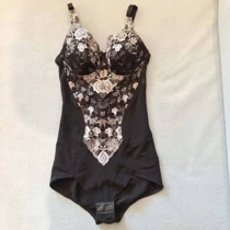 Generation hook day single high-end tight version plastic type beauty body close-up and hip recovery with steel ring thin cup female plastic body one-piece clothes