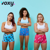 VOXY Womens Short Brush Waist Stretch Sweat Summer Sports Fitness Fitness Yoga