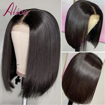 Alice 4*4 Lace Closure 200 Density Short Bob Human Hair Wigs