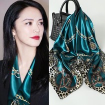 Hangzhou silk special large square scarf factory direct spring and autumn silk scarf scarf shawl headscarf BAO WEN wedding gift