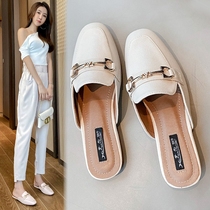 Japan you gelato pique Baotou half slippers female summer lazy women shoes wear sandals trendy shoes
