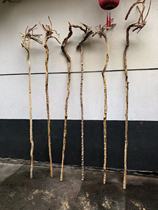 Natural solid wood staff Monk Taoist Zen walking stick Mountaineering stick cosplay props Longevity cane Walking stick