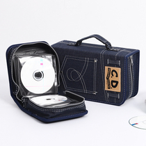Simple and High Capacity CD Bag Thick Denim CD Bag Disc Box 128 Pack DVD Box Disc Bag