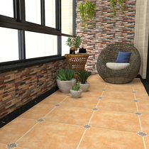 American pastoral style antique tiles 600x600 living room retro tiles Villa balcony Outdoor courtyard non-slip floor tiles