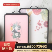 Double-sided chopping board household chopping meat 304 stainless steel plastic anti-mold kitchen multifunctional fruit cutting board