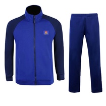 New zipper fire yuan long sleeve physical training clothing running sports Spring and Autumn dark blue full-time physical clothing
