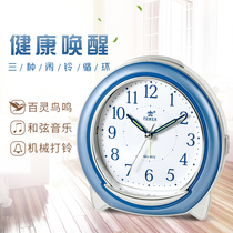 POWER overlord music alarm clock creative multi-function bird call alarm children students with night light bedroom bedside clock