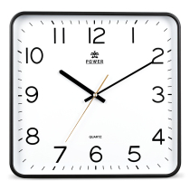 Bawang creative wall clock living room modern silent quartz clock simple square Chinese clock bedroom fashion battery clock