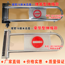 Stainless steel supermarket import and export cashier counter ban one-way door entrance and exit door supermarket channel guardrail