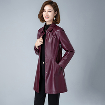 Senior fur dress female long - term fix 2021 new Haining Sheep Peel Han edition large fashion coat