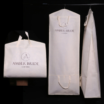 Folding portable dual-purpose bag thickened wedding dress dust cover cheongsam dust cover wedding bag