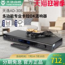 Tianyi AD-308 multi-function professional karaoke reverberator pre-stage Home ktv digital pre-stage effect device