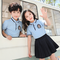 Summer set kindergarten short sleeve garden clothes summer cotton graduation photo college style childrens class uniforms primary school uniforms