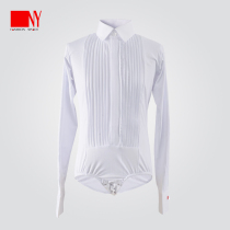 NY Na Yi dance clothing new childrens competition shirt Latin dance boy shirt performance clothing childrens male one-piece top